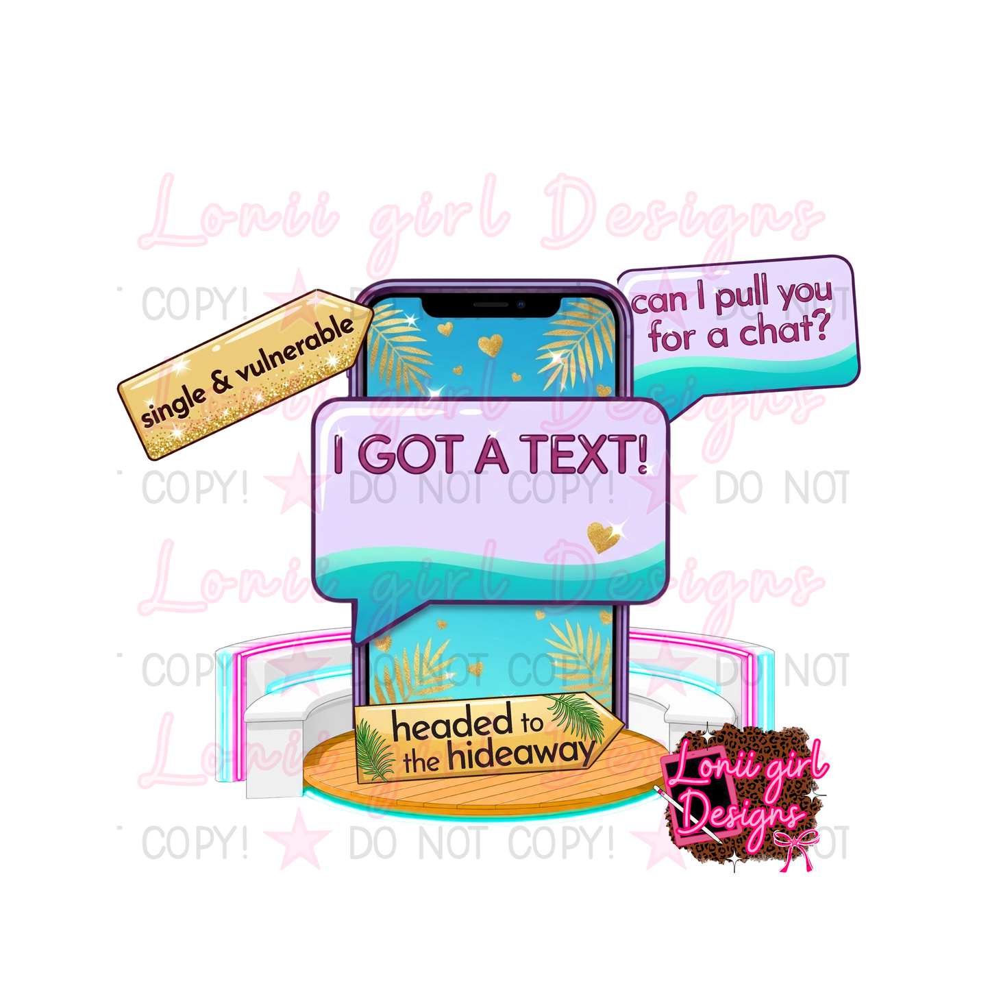 I got a text 1